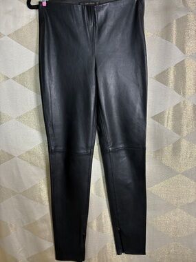 Zara Black Faux Leather Leggings